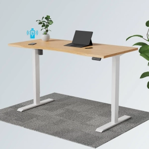 Biurko elektryczne z blatem ergonomicznym