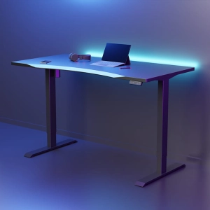 Biurko gamingowe z blatem ergonomicznym regulowane