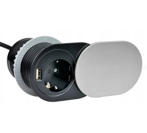 Gniazdo wpuszczone w blat z USB 
